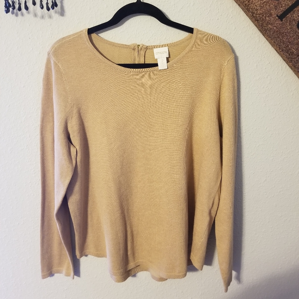 Chico's zipper back blouse